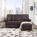 Ave Six by Office Star Products Sofá Seccional con Brazos Redondeados RYLEE