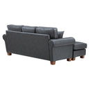 Ave Six by Office Star Products Sofá Seccional con Brazos Redondeados RYLEE