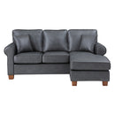 Ave Six by Office Star Products Sofá Seccional con Brazos Redondeados RYLEE
