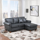 Ave Six by Office Star Products Sofá Seccional con Brazos Redondeados RYLEE