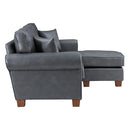 Ave Six by Office Star Products Sofá Seccional con Brazos Redondeados RYLEE