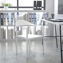 Flash Furniture White Plastic Cafe Stack Chair - Product Photo 3