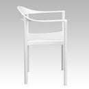 Flash Furniture White Plastic Cafe Stack Chair - Product Photo 6