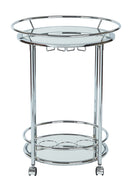 OSP Designs by Office Star Products ROYSE CARRO DE SERVICIO CON ACABADO CROMADO - RYS37-CHR