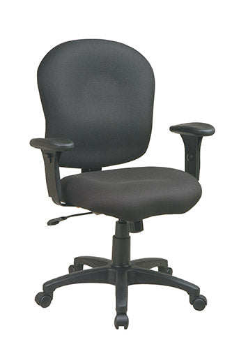 Task Chair with Saddle Seat and Adjustable Soft Padded Arms - SC66-231