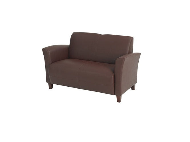 Office Star Products WINE BONDED LEATHER LOVE SEAT - SL2272EC6