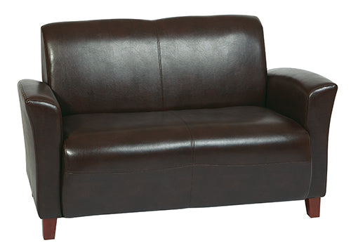 Office Star Products MOCHA BONDED LEATHER LOVE SEAT - SL2272EC9