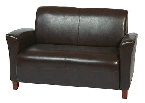 Office Star Products MOCHA BONDED LEATHER LOVE SEAT - SL2272EC9