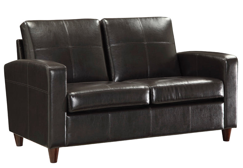 Office Star Products LOVESEAT WITH ESPRESSO FINISH LEGS - SL2812