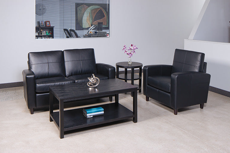 Office Star Products LOVESEAT WITH ESPRESSO FINISH LEGS - SL2812