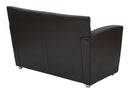Office Star Products SOFÁ DE DOS PLAZAS CON PATAS ACABADO PLATA - SL2912S-U6