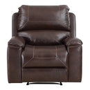 Ave Six by Office Star Products SILLÓN RECLINABLE SANTIAGO DE POLIPIEL AZUL MARINO OSCURO - SNT-BPU