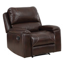 Ave Six by Office Star Products SILLÓN RECLINABLE SANTIAGO DE POLIPIEL AZUL MARINO OSCURO - SNT-BPU
