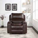 Ave Six by Office Star Products SILLÓN RECLINABLE SANTIAGO DE POLIPIEL AZUL MARINO OSCURO - SNT-BPU