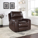 Ave Six by Office Star Products SILLÓN RECLINABLE SANTIAGO DE POLIPIEL AZUL MARINO OSCURO - SNT-BPU