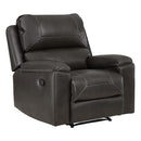 Ave Six by Office Star Products SILLÓN RECLINABLE SANTIAGO DE POLIPIEL AZUL MARINO OSCURO - SNT-BPU