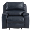 Ave Six by Office Star Products SILLÓN RECLINABLE SANTIAGO DE POLIPIEL AZUL MARINO OSCURO - SNT-BPU