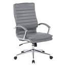 Pro Line II de Office Star Products SILLÓN RESPALDO ALTO-CUERO SINTÉTICO-BRAZOS-BASE CROMADA-SILLA KD - SPX23590C-U