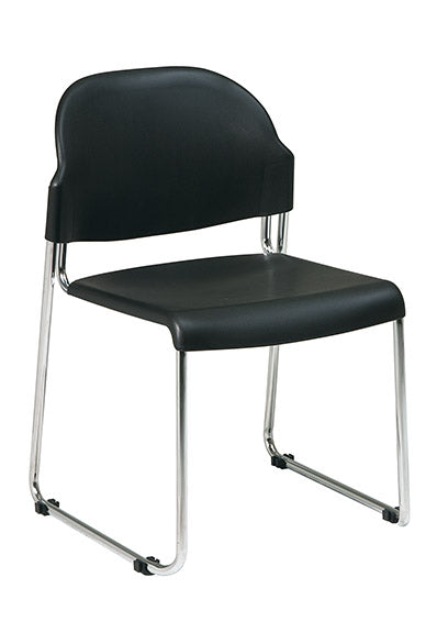 4 Pack Stack Chair with Plastic Seat and Back by Office Star - STC3030