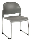 Stack Chair with Plastic Seat and Back by Office Star - STC3230