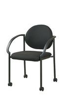Silla apilable con ruedas y reposabrazos de Office Star - STC3440-231