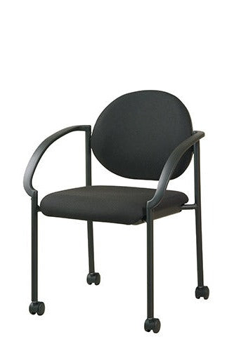 Stack Chair with Casters and Arms by Office Star - STC3440-231