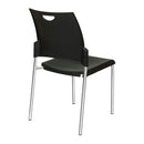 Silla apilable de patas rectas con asiento y respaldo de plástico de Office Star - STC8300C2-3