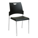 Silla apilable de patas rectas con asiento y respaldo de plástico de Office Star - STC8300C2-3