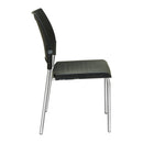 Silla apilable de patas rectas con asiento y respaldo de plástico de Office Star - STC8300C2-3