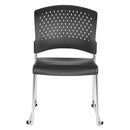 Sled Back Stack Chair with Plastic Seat and Back by Office Star (4 Packs) - STC865C4-3