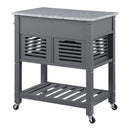 OSP Designs by Office Star Products CARRO DE COCINA STAFFORD CON ENCIMERA DE GRANITO - STFG-2