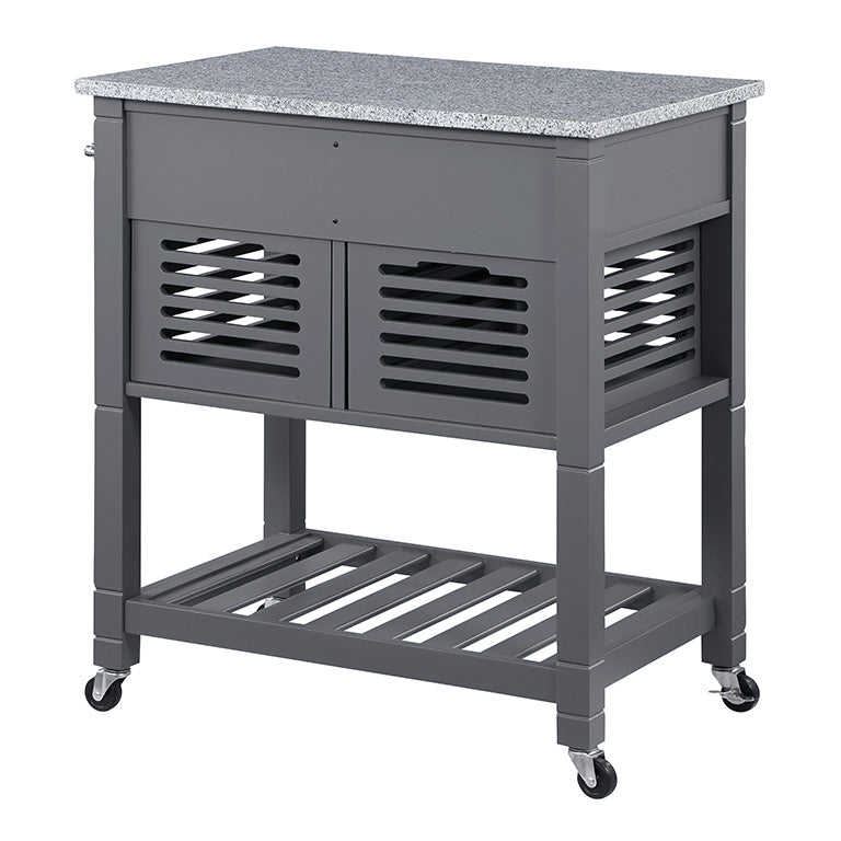 OSP Designs by Office Star Products STAFFORD KITCHEN CART WITH GRANITE TOP - STFG-2