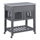 OSP Designs by Office Star Products CARRO DE COCINA STAFFORD CON ENCIMERA DE GRANITO - STFG-2