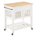 OSP Designs by Office Star Products CARRO DE COCINA STAFFORD CON ENCIMERA DE MADERA - STFW-11