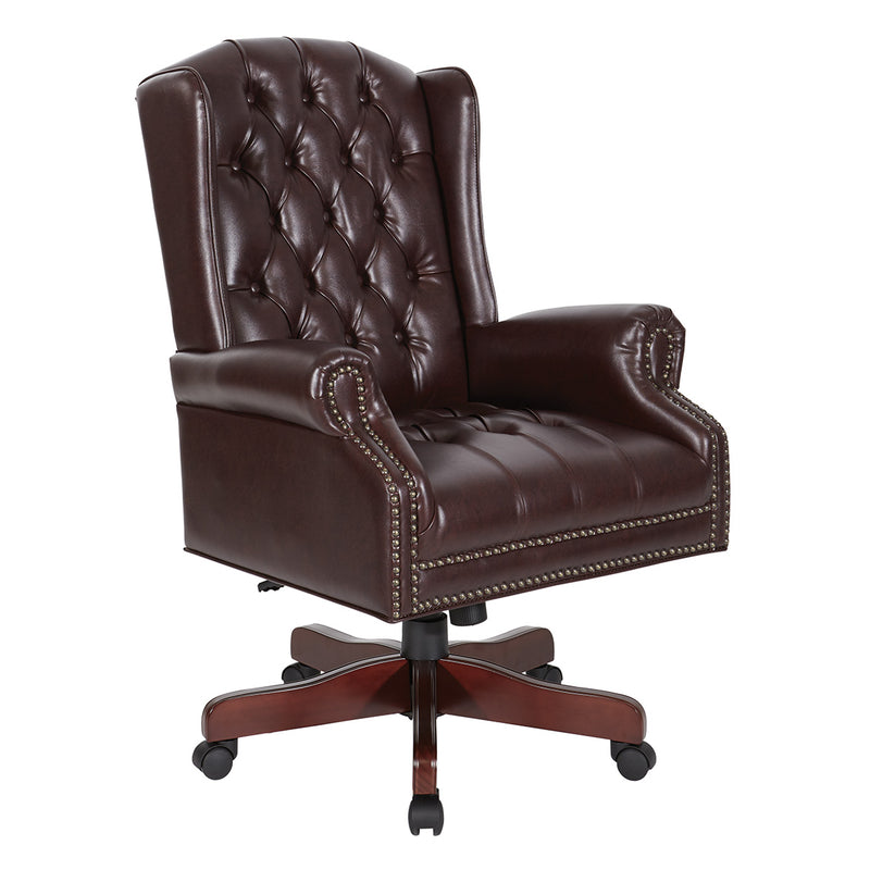 Office Star Deluxe High Back Traditional Executive Chair - TEX220-JT4
