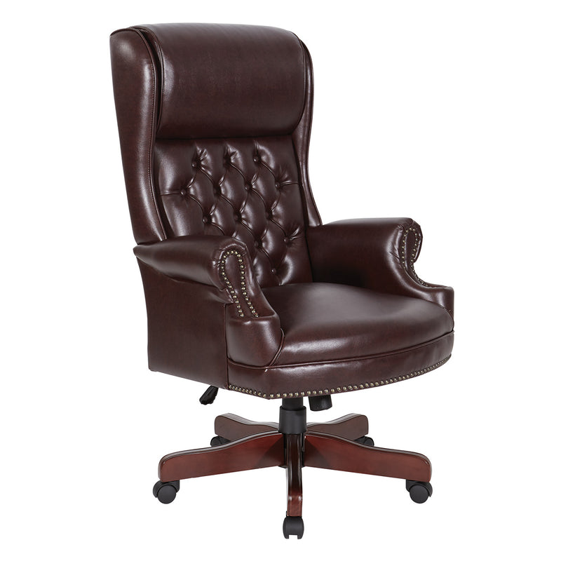 Office Star Deluxe High Back Traditional Executive Chair - TEX228-JT4