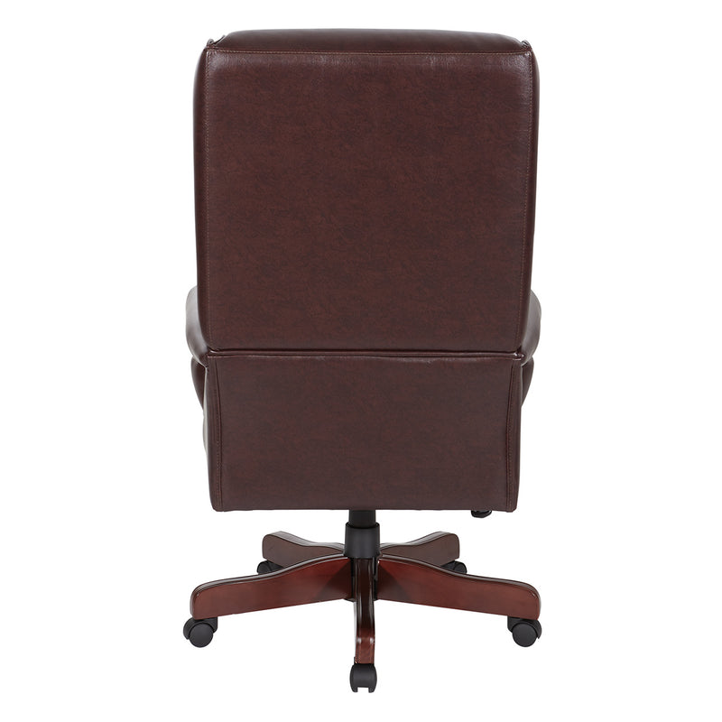 Office Star Deluxe High Back Traditional Executive Chair - TEX228-JT4