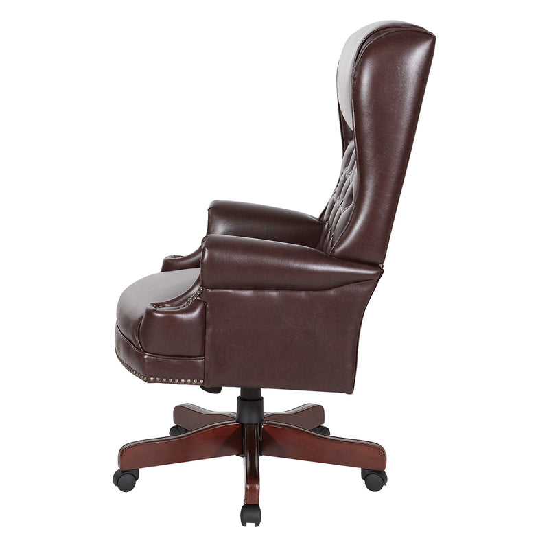 Office Star Deluxe High Back Traditional Executive Chair - TEX228-JT4