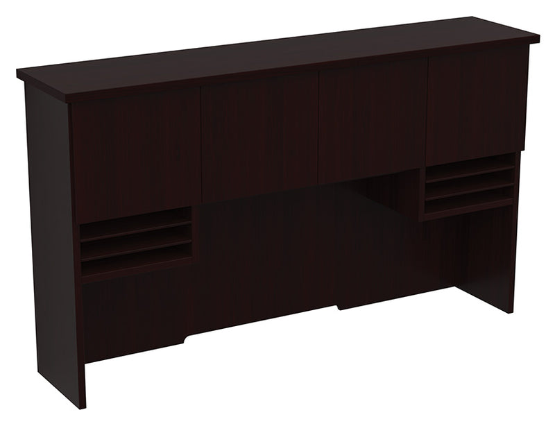 Office Star Products 72" HUTCH WITH WOOD DOORS 2/CTNS 72X16X42H - TUXDKR-44