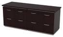 Office Star Products TUXEDO DARK ROAST DBL LAT CRED 3/CAJAS 72X24 KD - TUXDKR-TYP206
