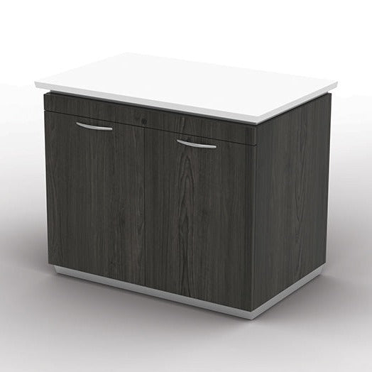 Office Star Products TUXEDO WHT/SGW-2/CTNS-TWO DOOR STORAGE CABINET 36WX20DX29H - TUXWHTSGW-13