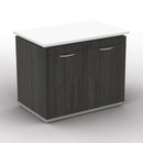 Office Star Products TUXEDO WHT/SGW-2/CTNS-MUEBLE DE ALMACENAMIENTO DE DOS PUERTAS 36WX20DX29H - TUXWHTSGW-13