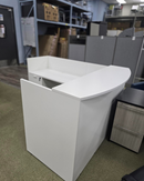 USED L-Shape Reception Desk 70" x 59" with Pedestal $895