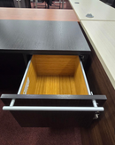 Pre-owned Cherryman Desk with Pedestal and Right Return with Pedestals $595