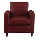 Ave Six by Office Star Products SILLÓN VENUS DE POLIPIEL EN COLOR CARBÓN - VNS51A