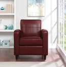 Ave Six by Office Star Products SILLÓN VENUS DE POLIPIEL EN COLOR CARBÓN - VNS51A