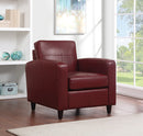 Ave Six by Office Star Products SILLÓN VENUS DE POLIPIEL EN COLOR CARBÓN - VNS51A