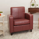 Ave Six by Office Star Products SILLÓN VENUS DE POLIPIEL EN COLOR CARBÓN - VNS51A