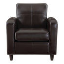 Ave Six by Office Star Products SILLÓN VENUS DE POLIPIEL EN COLOR CARBÓN - VNS51A
