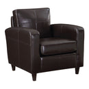 Ave Six by Office Star Products SILLÓN VENUS DE POLIPIEL EN COLOR CARBÓN - VNS51A